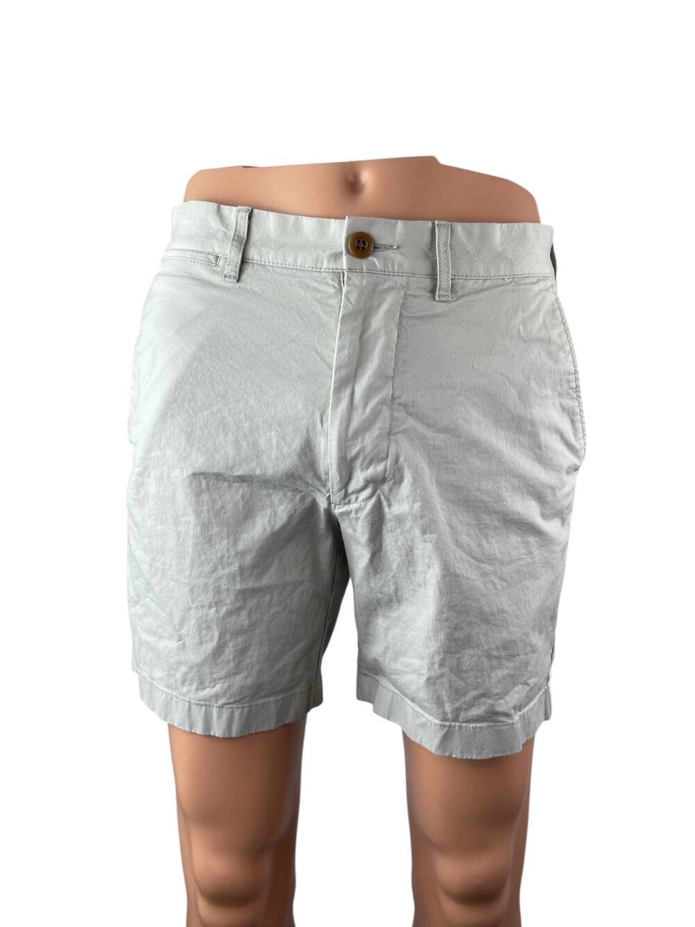 J.Crew Re-Imagined Men's Gray Stretch High Rise Casual Chino Bermuda Shorts 32